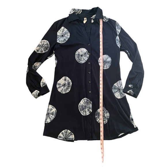 Samantha Sung Tie Casual Button Down Collared Dress - Picture 5 of 7